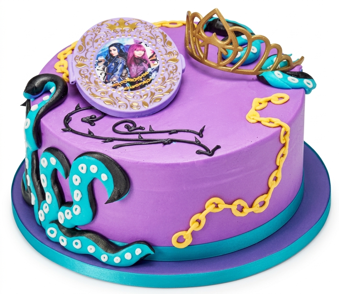 Descendants Birthday Cake for Girls