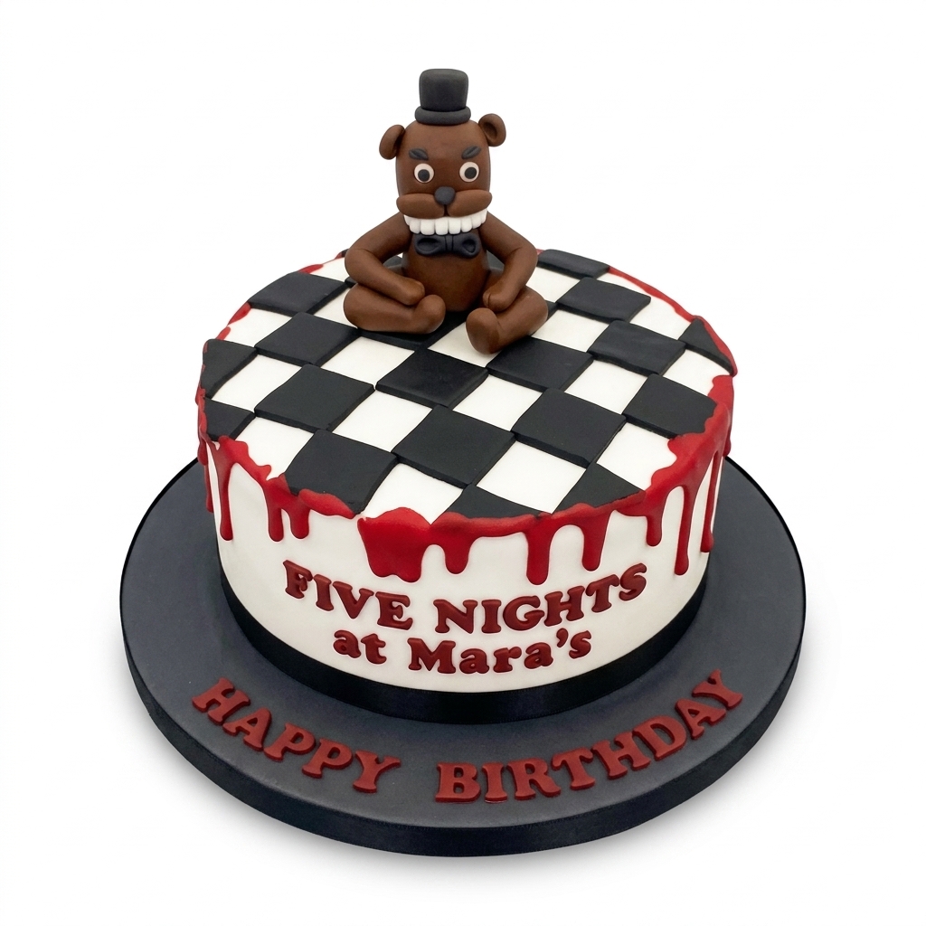 Five Nights at Freddy's Gaming Birthday Cake