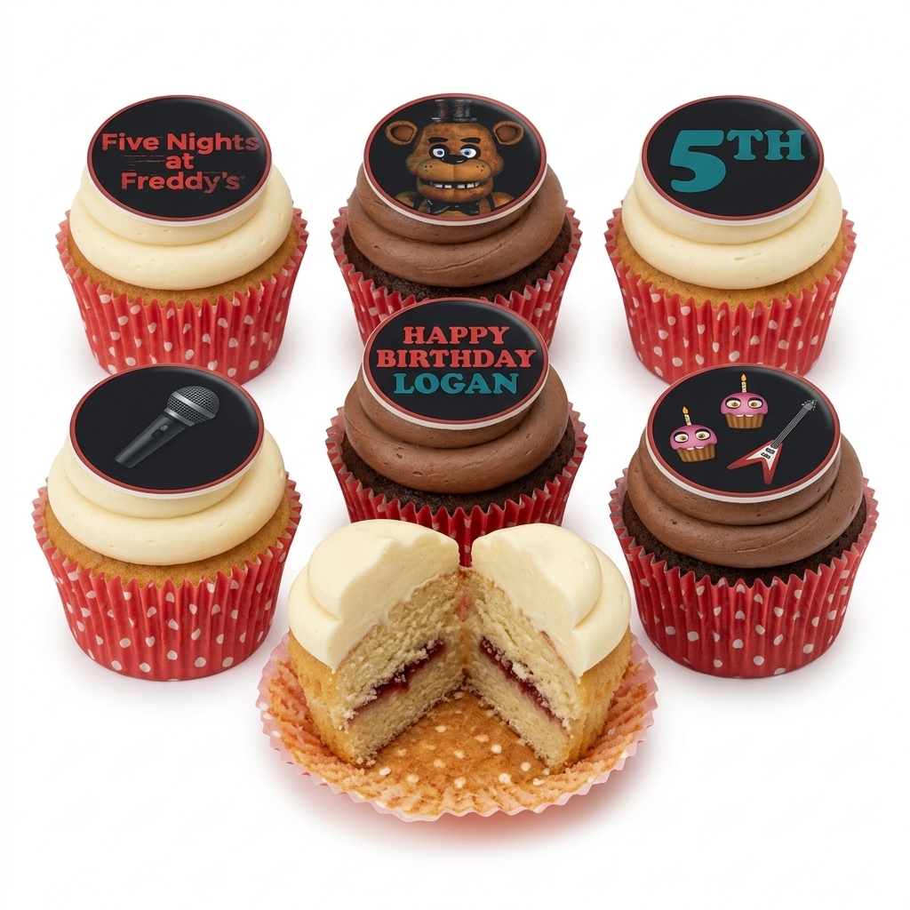Five Nights at Freddy's Birthday Cupcakes
