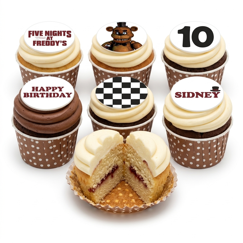 Five Nights at Freddy's Birthday Cupcakes