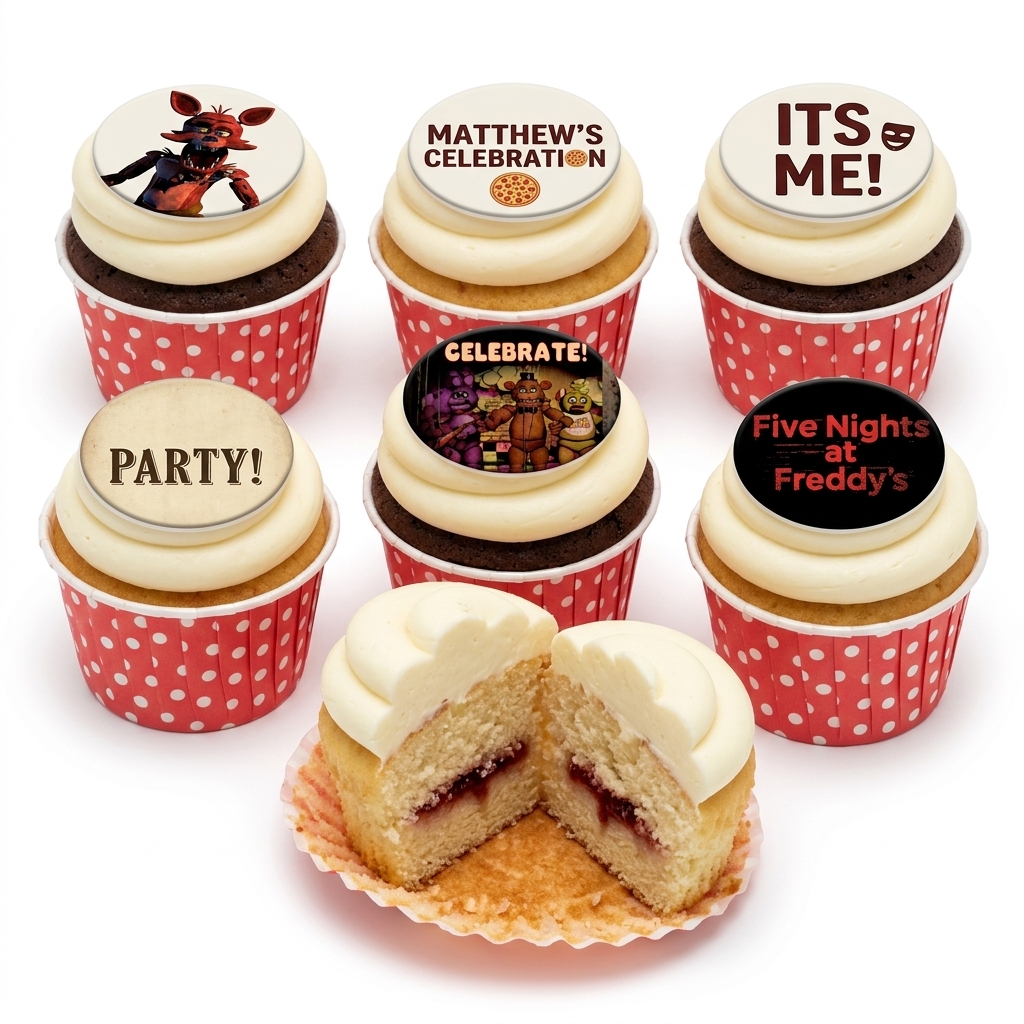 Five Nights at Freddy's Birthday Cupcakes