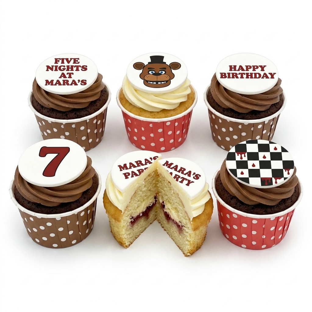 Five Nights at Freddy's Birthday Cupcakes
