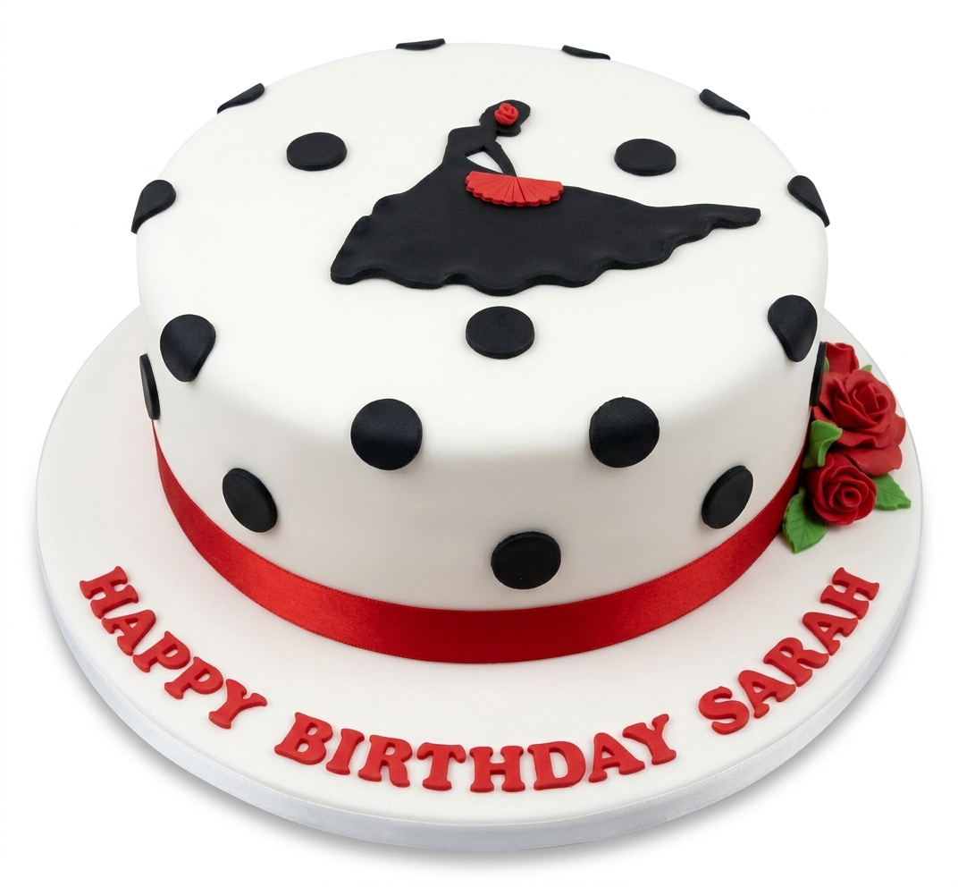 Flamenco Dancer Birthday Cake for Her