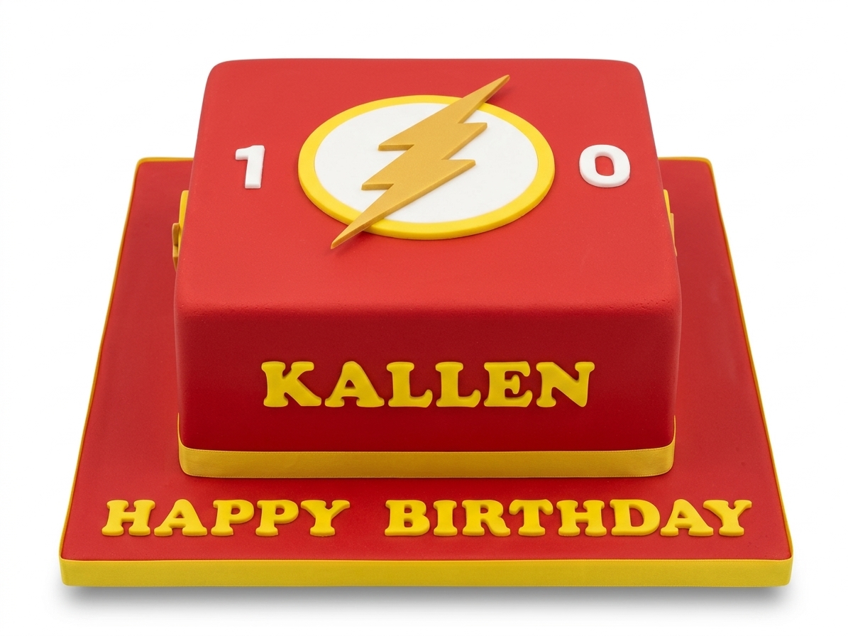 Flash Birthday Cake for Boys