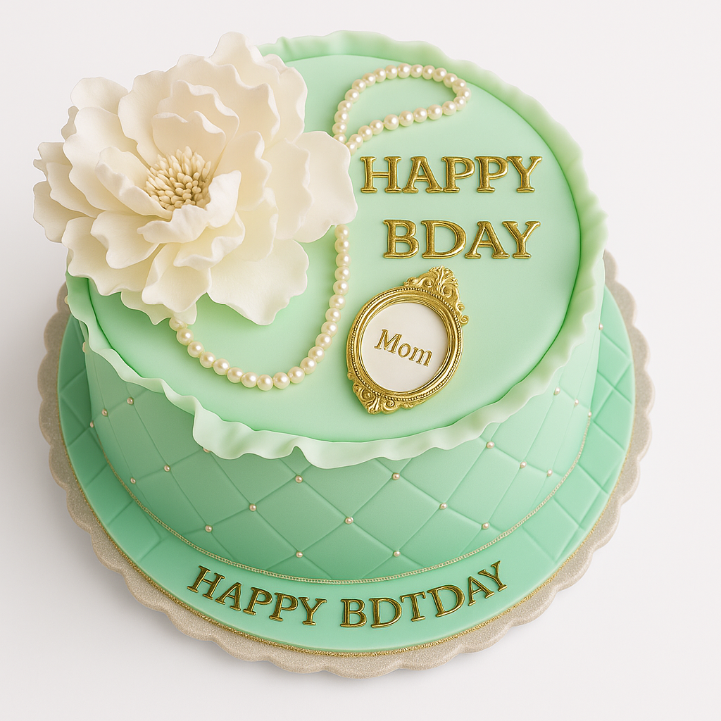 Floral Birthday Cake For Her, mum, Wife