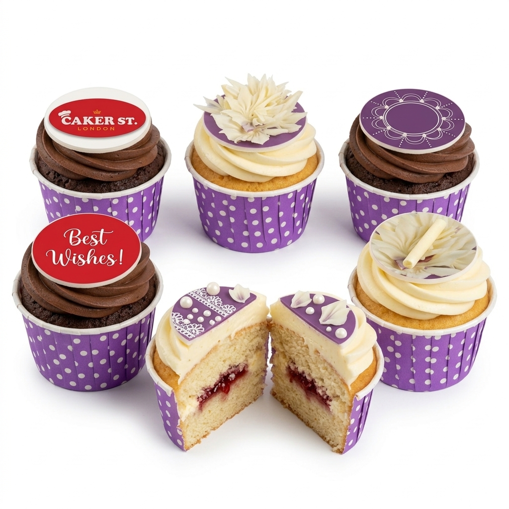 Elegant Floral Birthday Cupcakes for Her