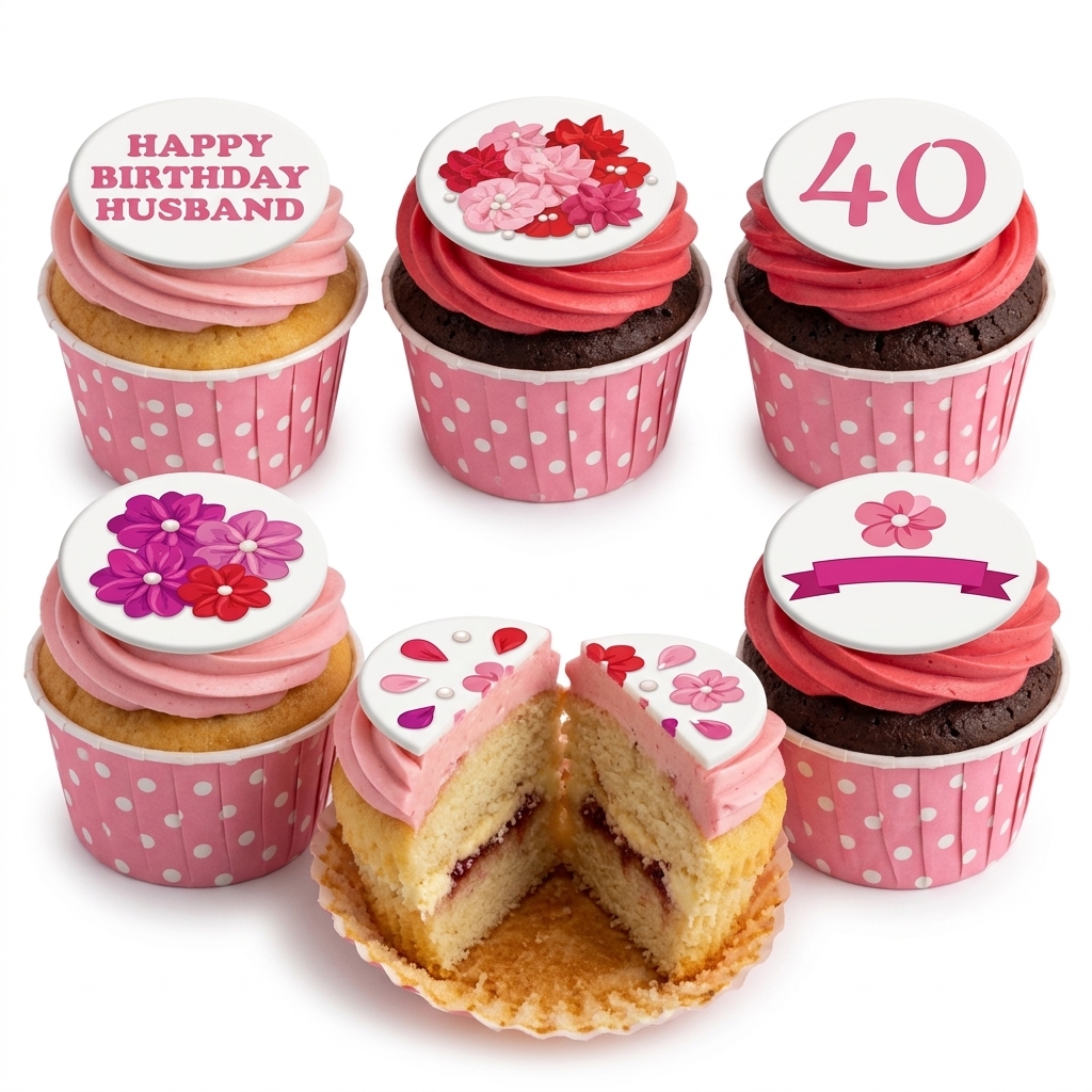 Floral Birthday Cupcakes for Her