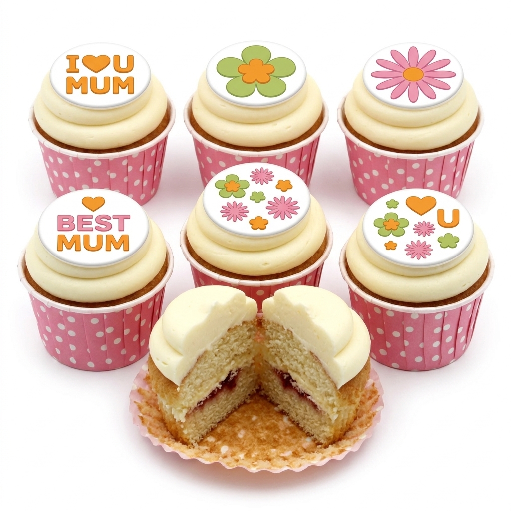 Floral Birthday Cupcakes for Her