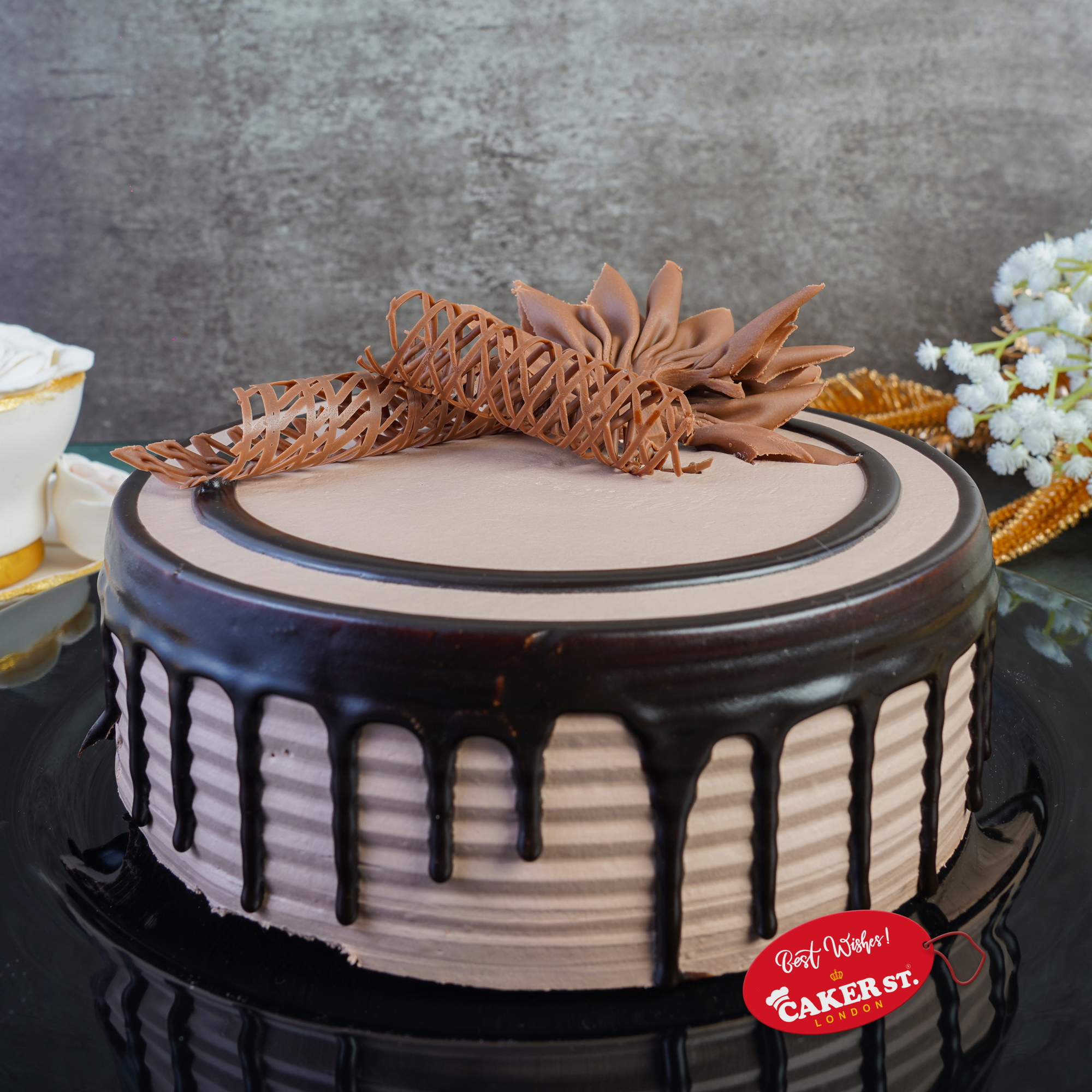 Floral Chocolate Cake 