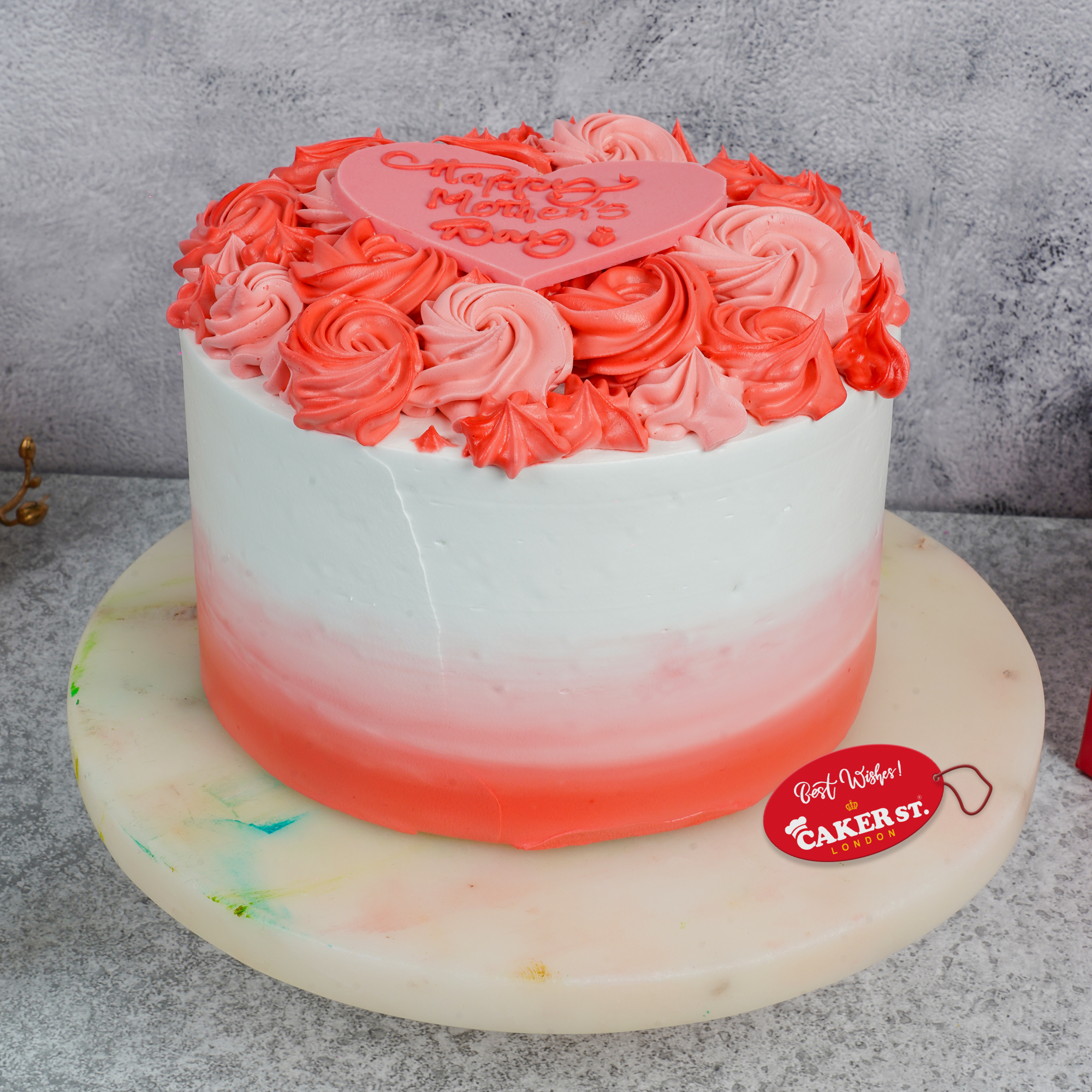 Floral Elegance Mothers Cake