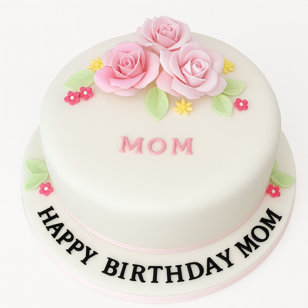 Floral Mom Birthday Cake