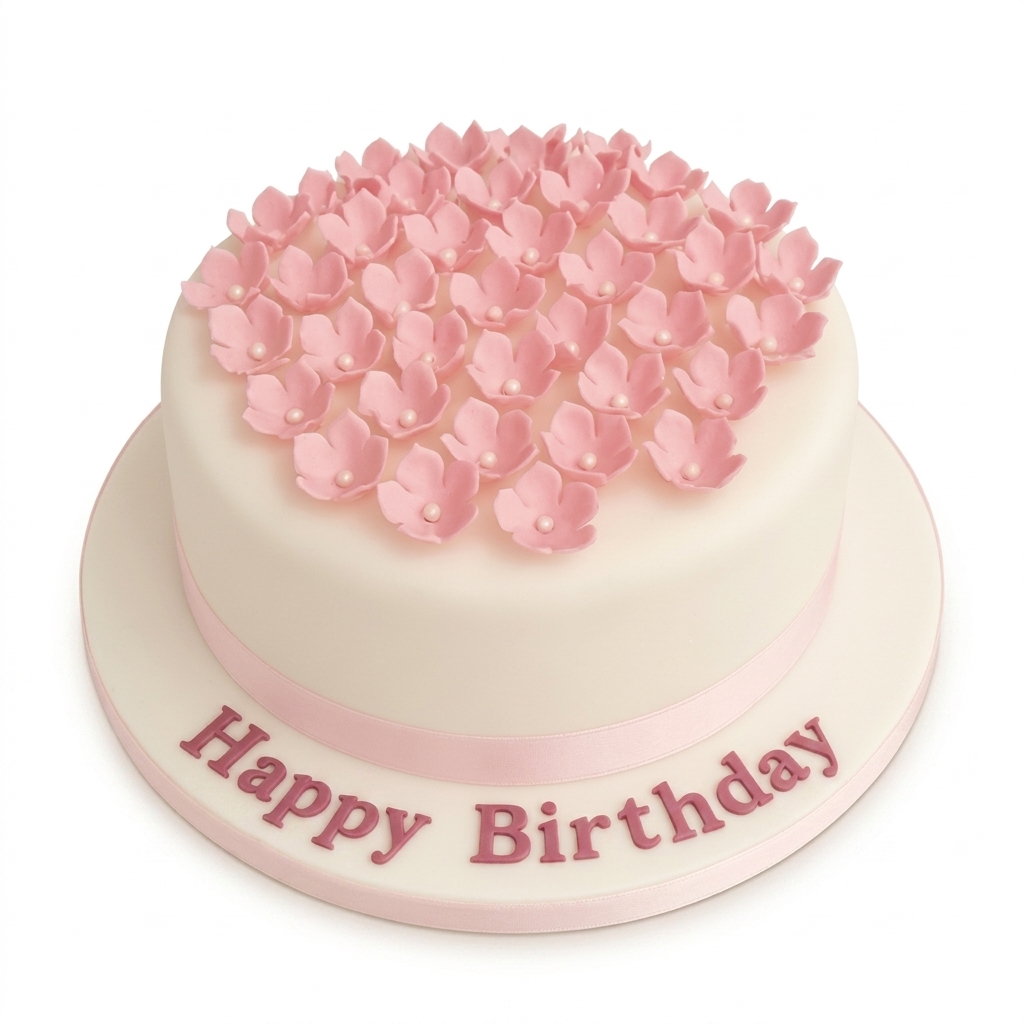 Floral Birthday Cake for Her