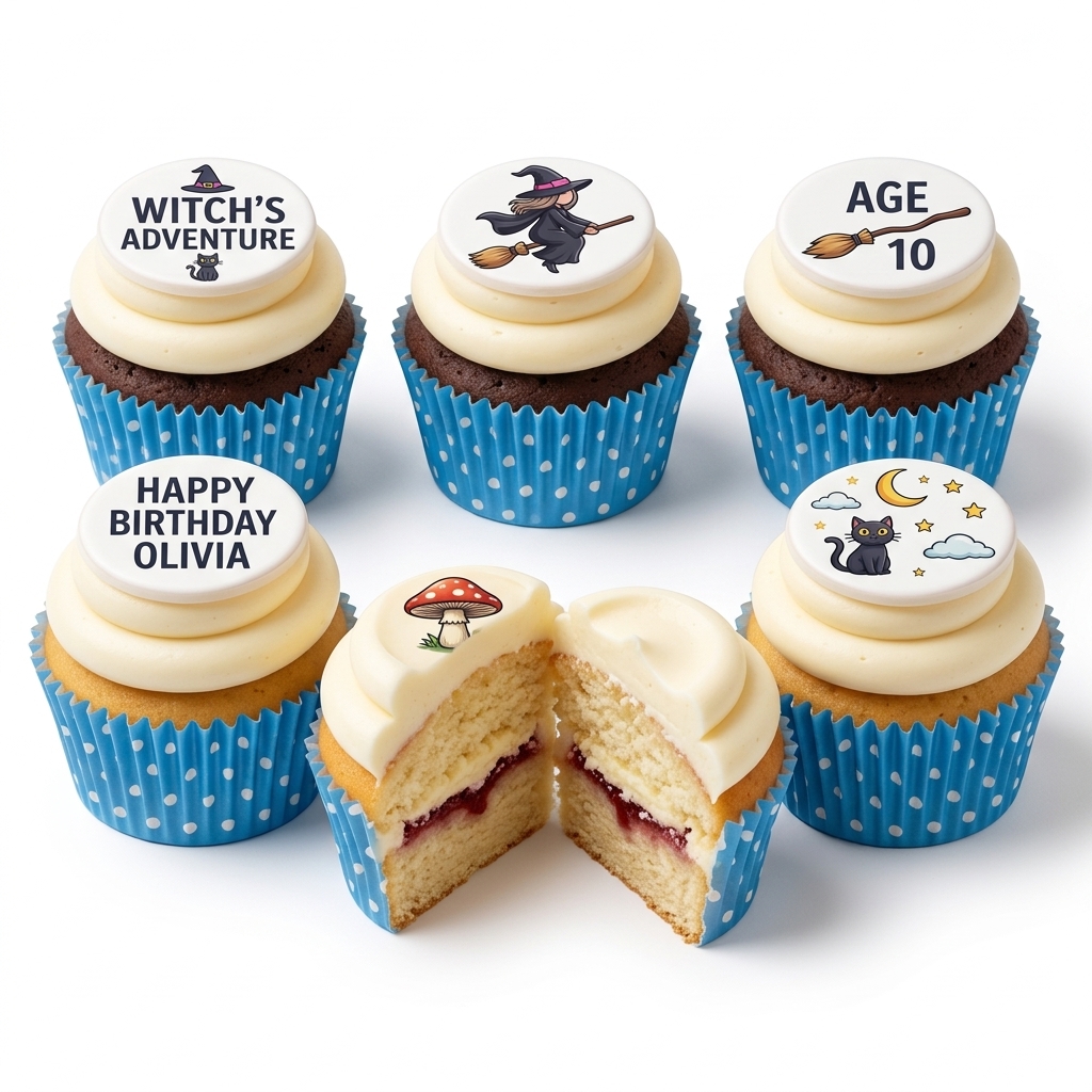 Enchanted Witch Birthday Cupcakes