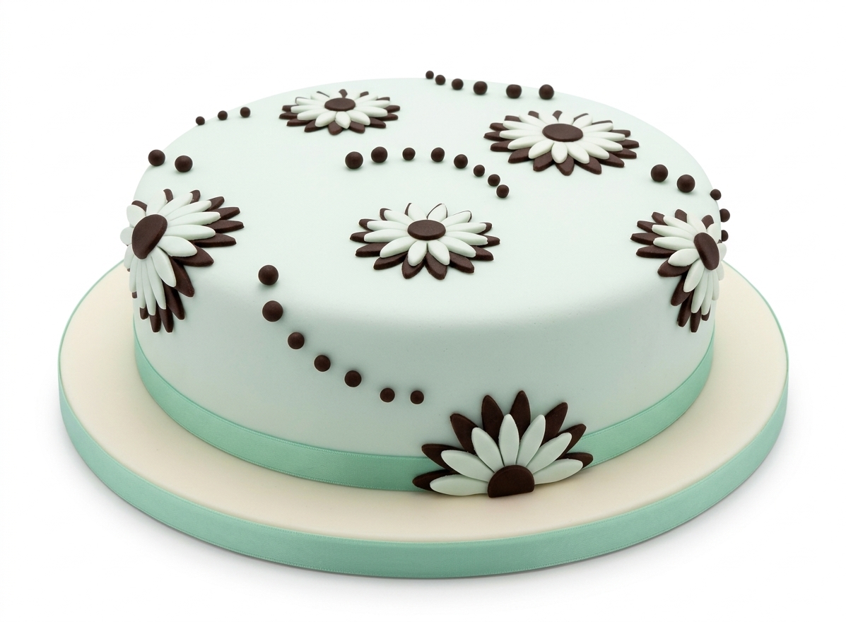 Daisy Floral Birthday Cake for Her