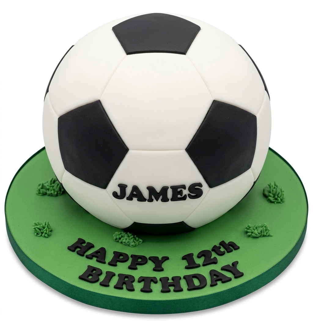 3D Football Birthday Cake