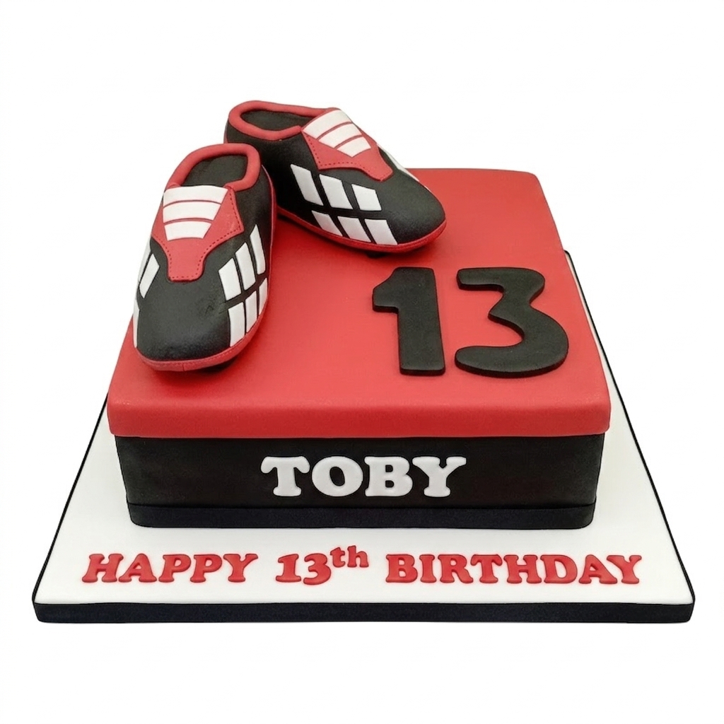Football Boots Birthday Cake