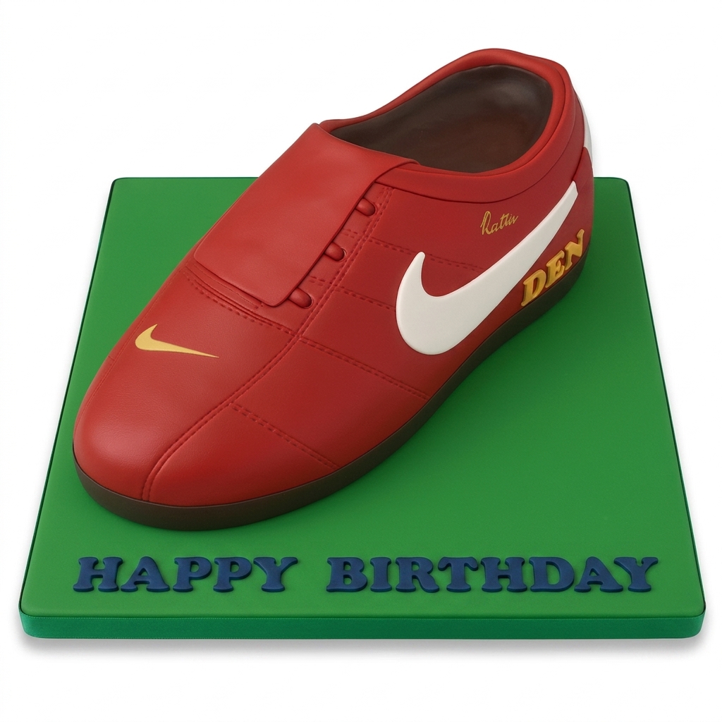 Football Boot Birthday Cake