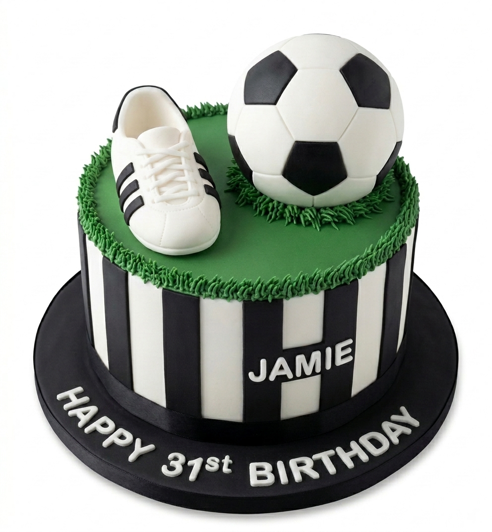 Football Theme Birthday Cake