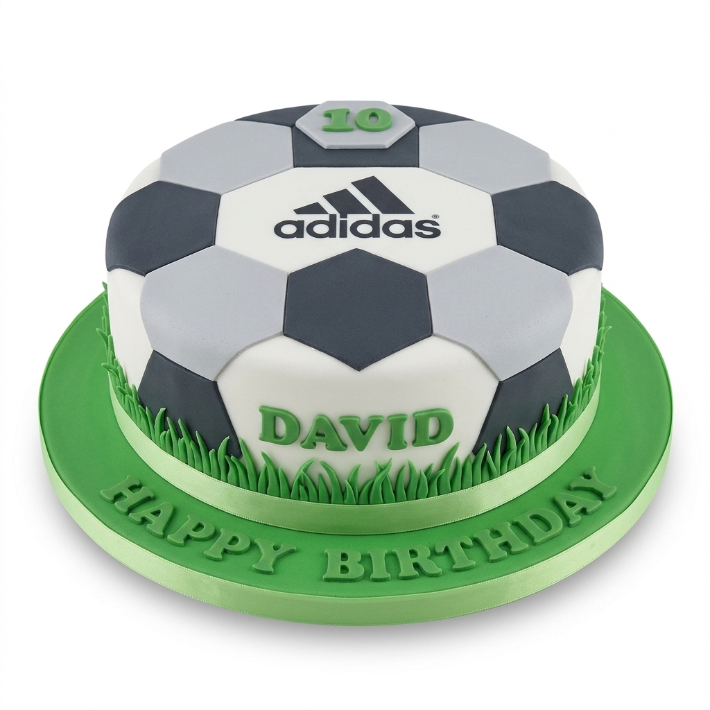 Adidas Football Birthday Cake