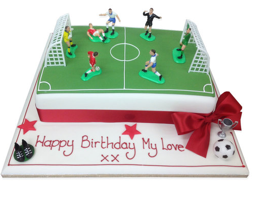 A4 EDIBLE ICING SHEET Football Pitch Cake Topper Cake Decorations Pers –  House of Cakes