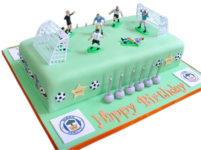 Football Pitch Cake | Egg Free Football Cake | Cake Shop