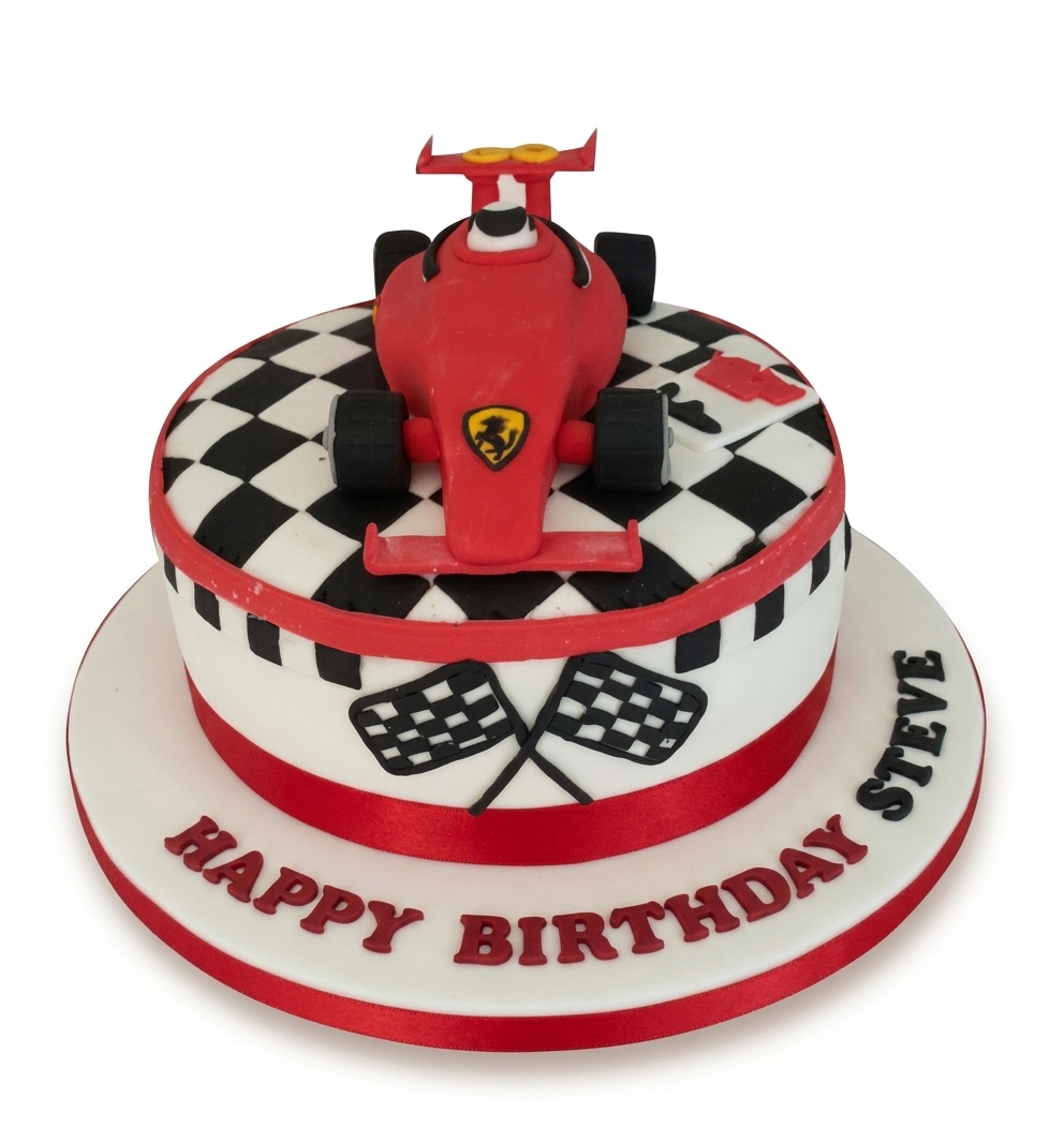 Formula One Racing Car Birthday Cake