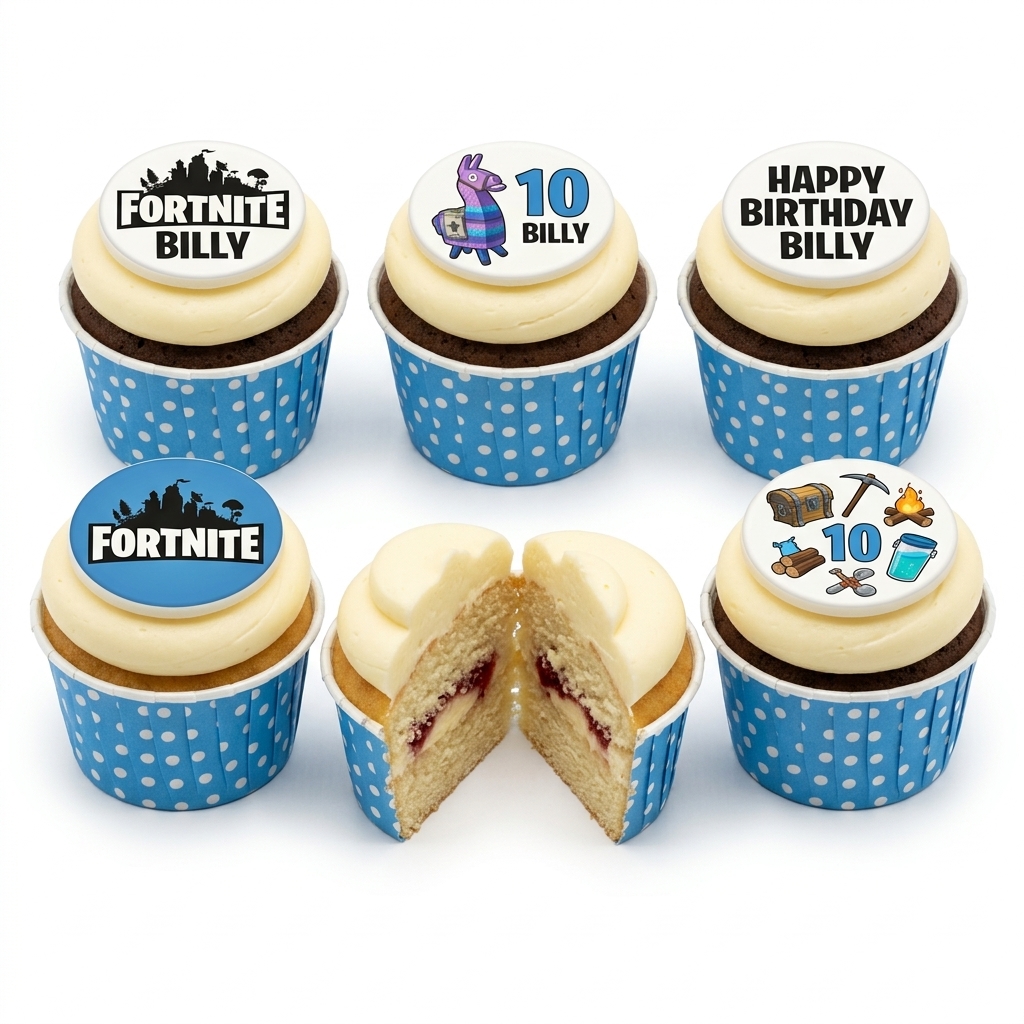 Fortnite Birthday Cupcakes for Kids
