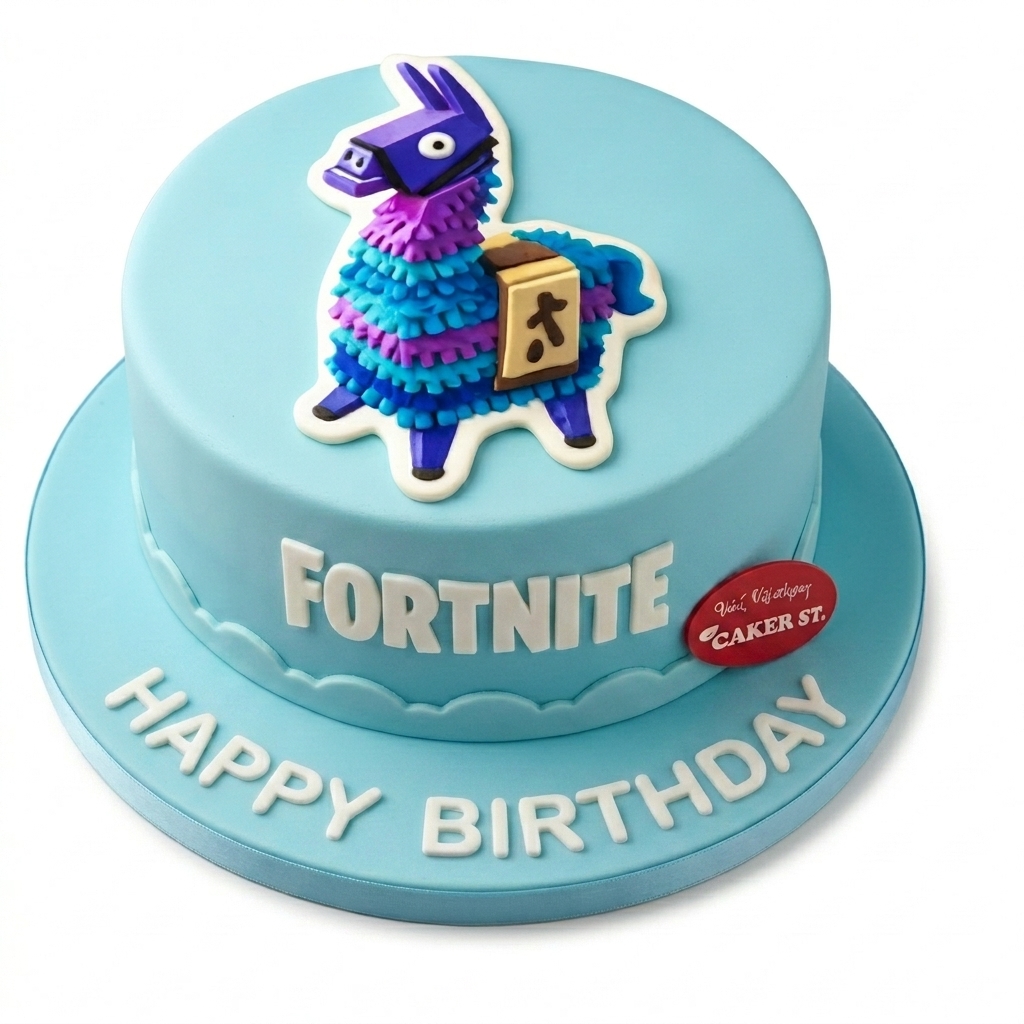 Fortnite Llama Birthday Cake