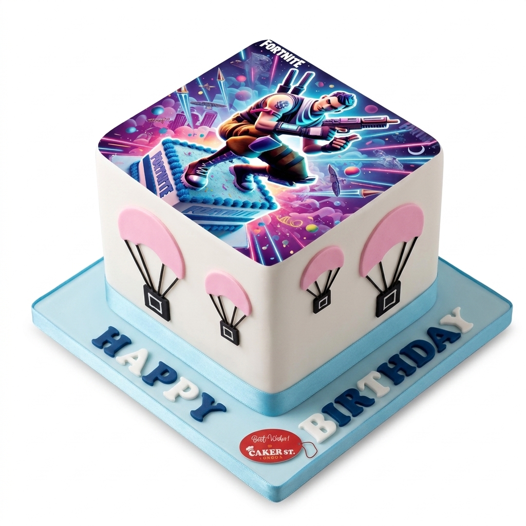 Fortnite Birthday Cake