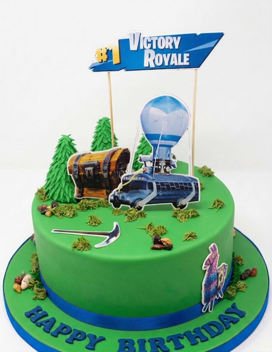 Fortnite Victory Royale Birthday Cake