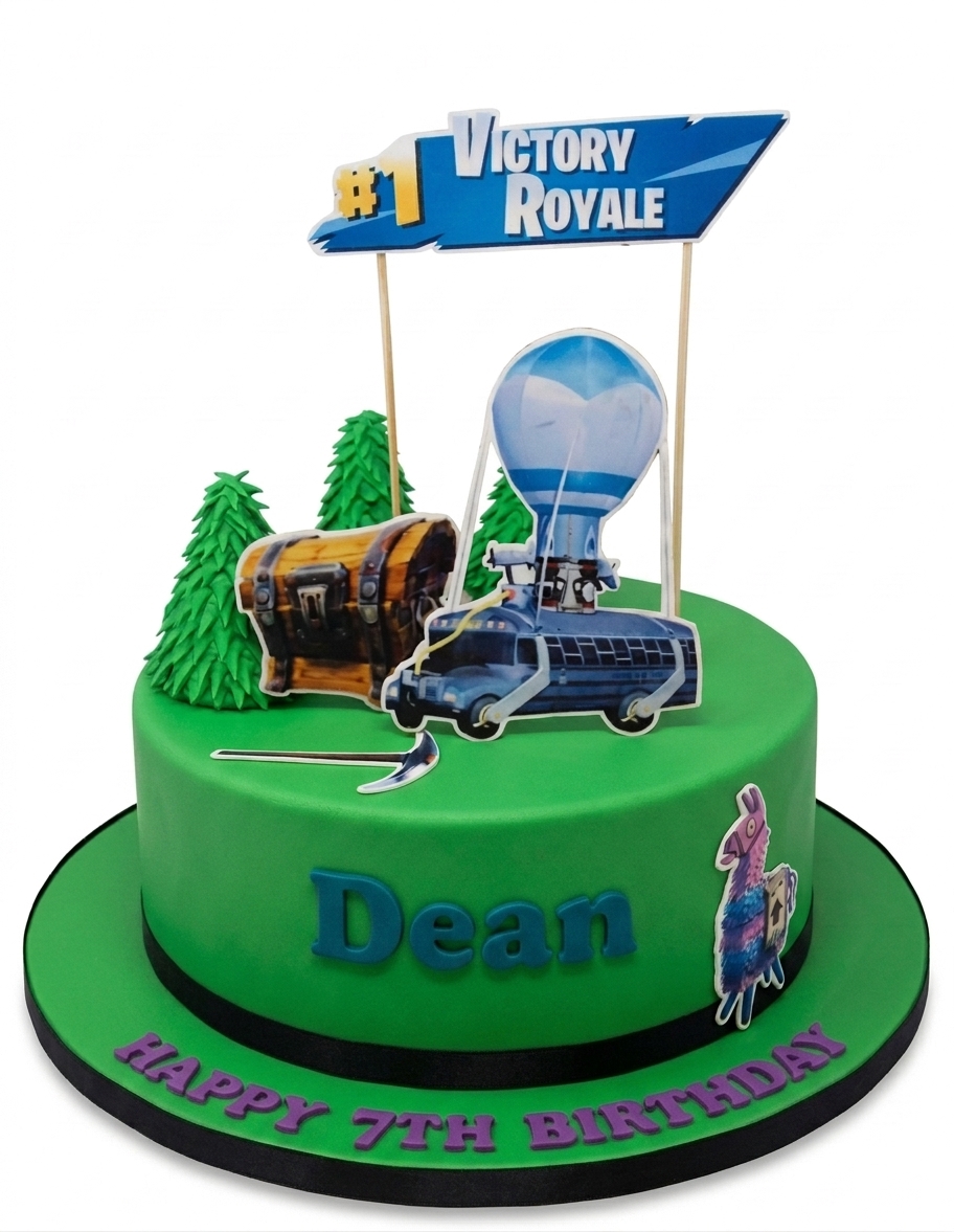 Fortnite Battle Royale Birthday Cake