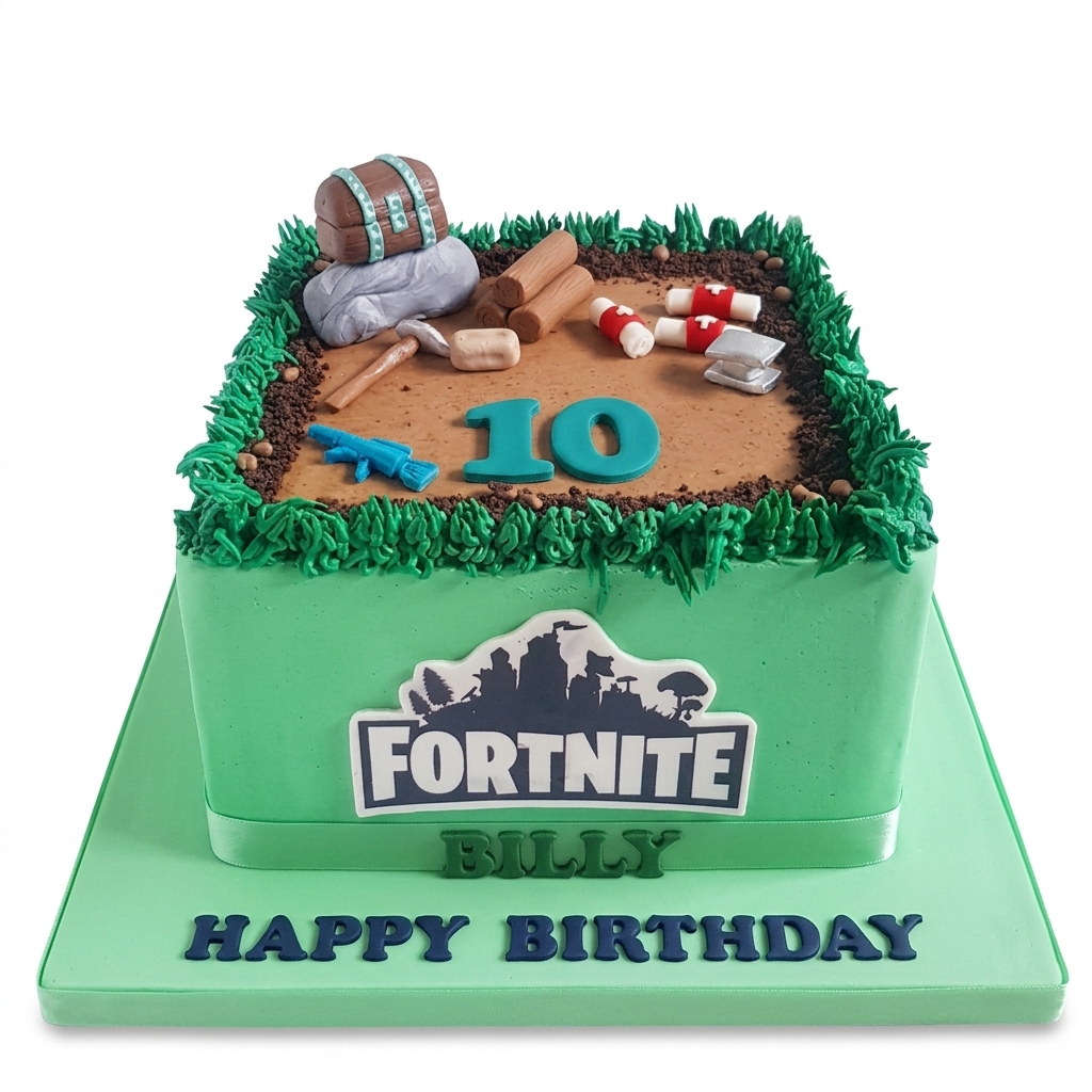 Fortnite Battle Royale Birthday Cake