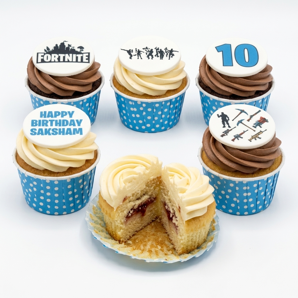 Fortnite Gaming Birthday Cupcakes