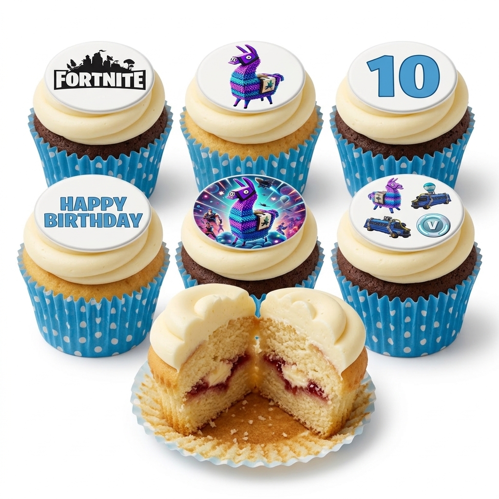 Fortnite Birthday Cupcakes