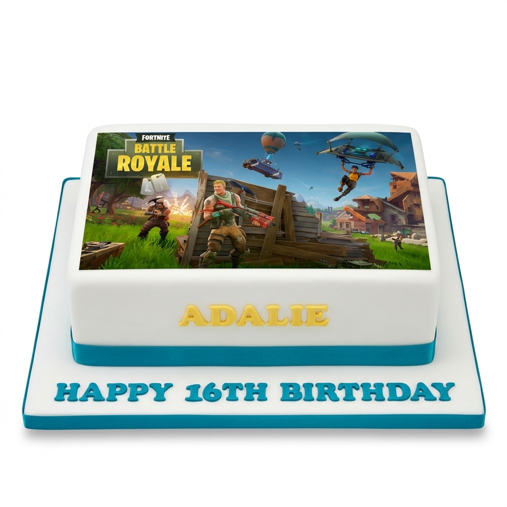 Fortnite Battle Royale Birthday Cake