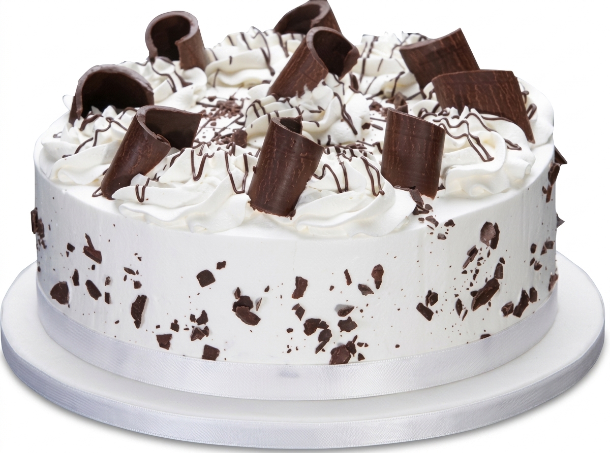 Classic Chocolate Curl Birthday Cake