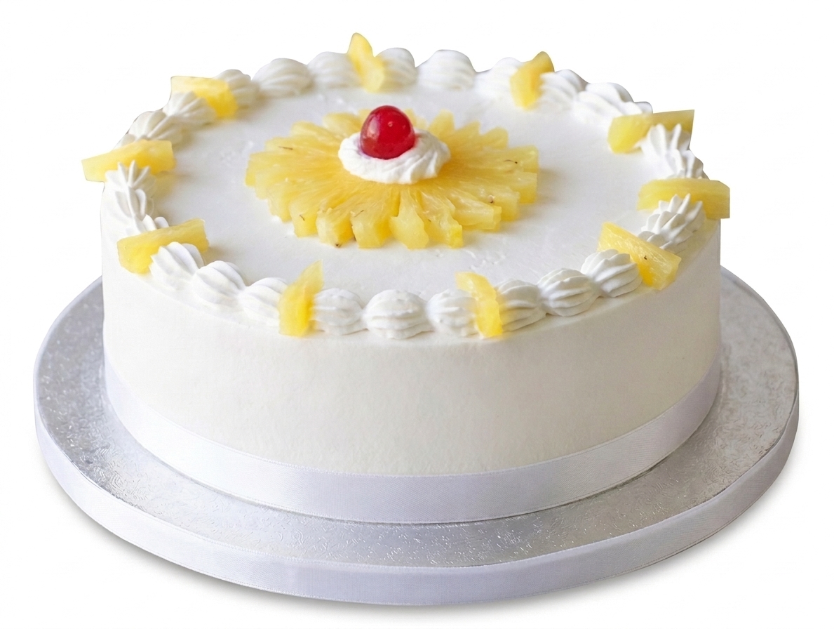 Fresh Pineapple Birthday Cake