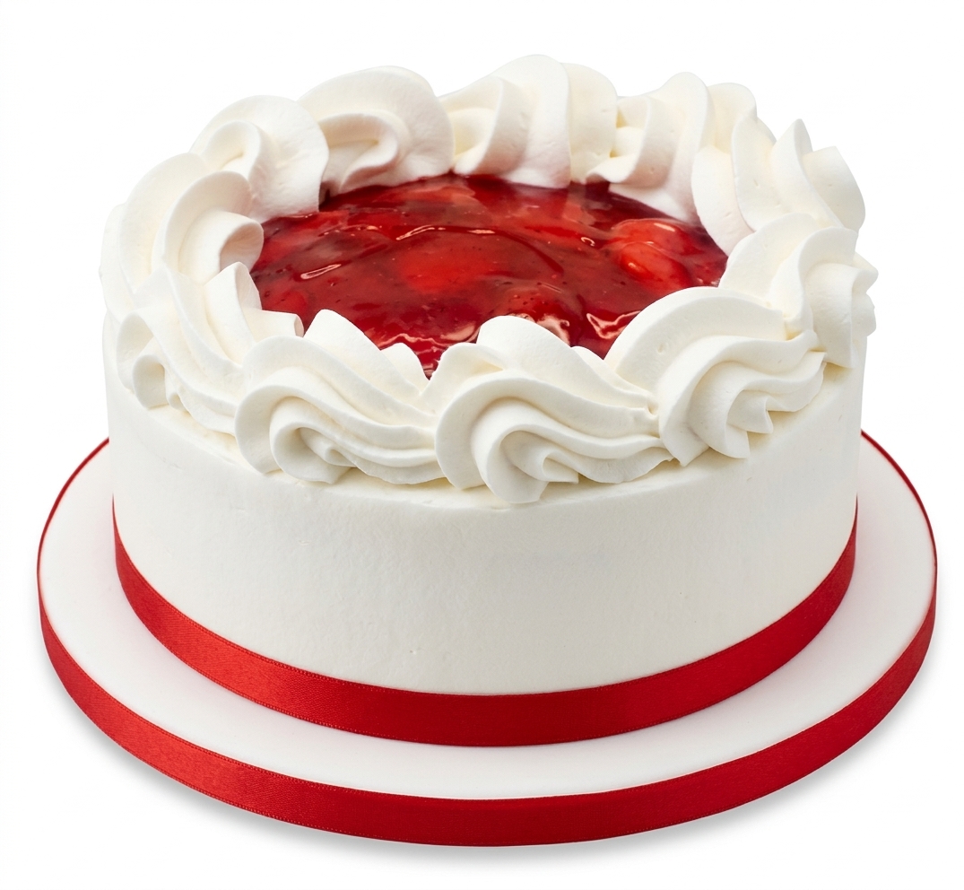 Strawberry Fresh Cream Birthday Cake