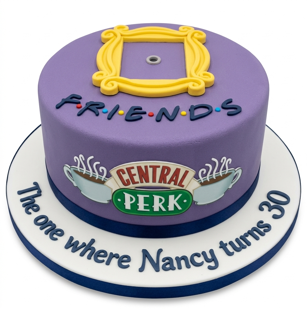 Friends TV Show Theme Birthday Cake
