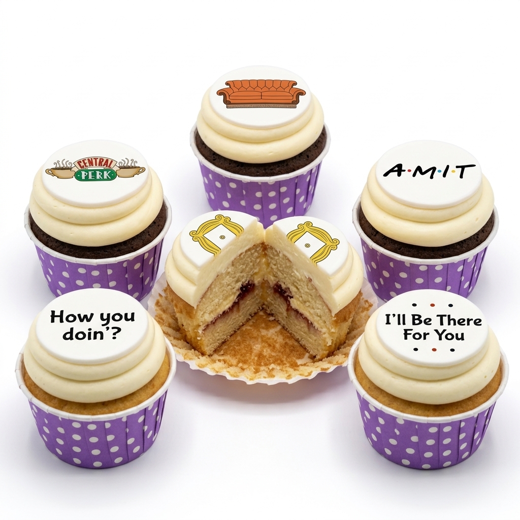 Friends TV Show Birthday Cupcakes