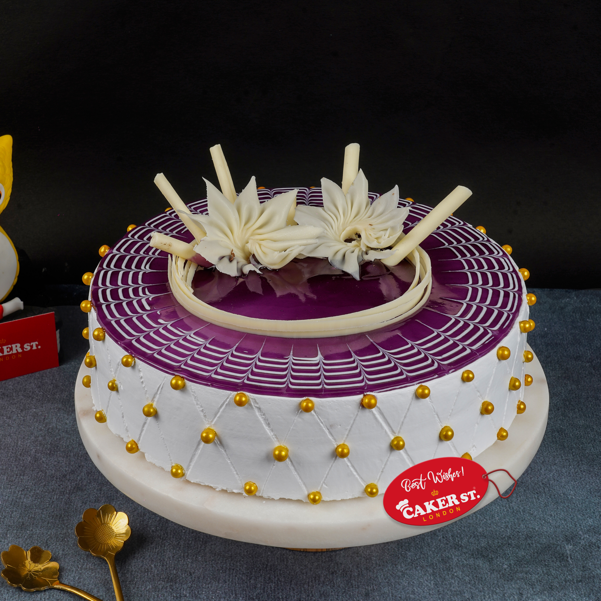 Frosted Blueberry Bliss Cake 