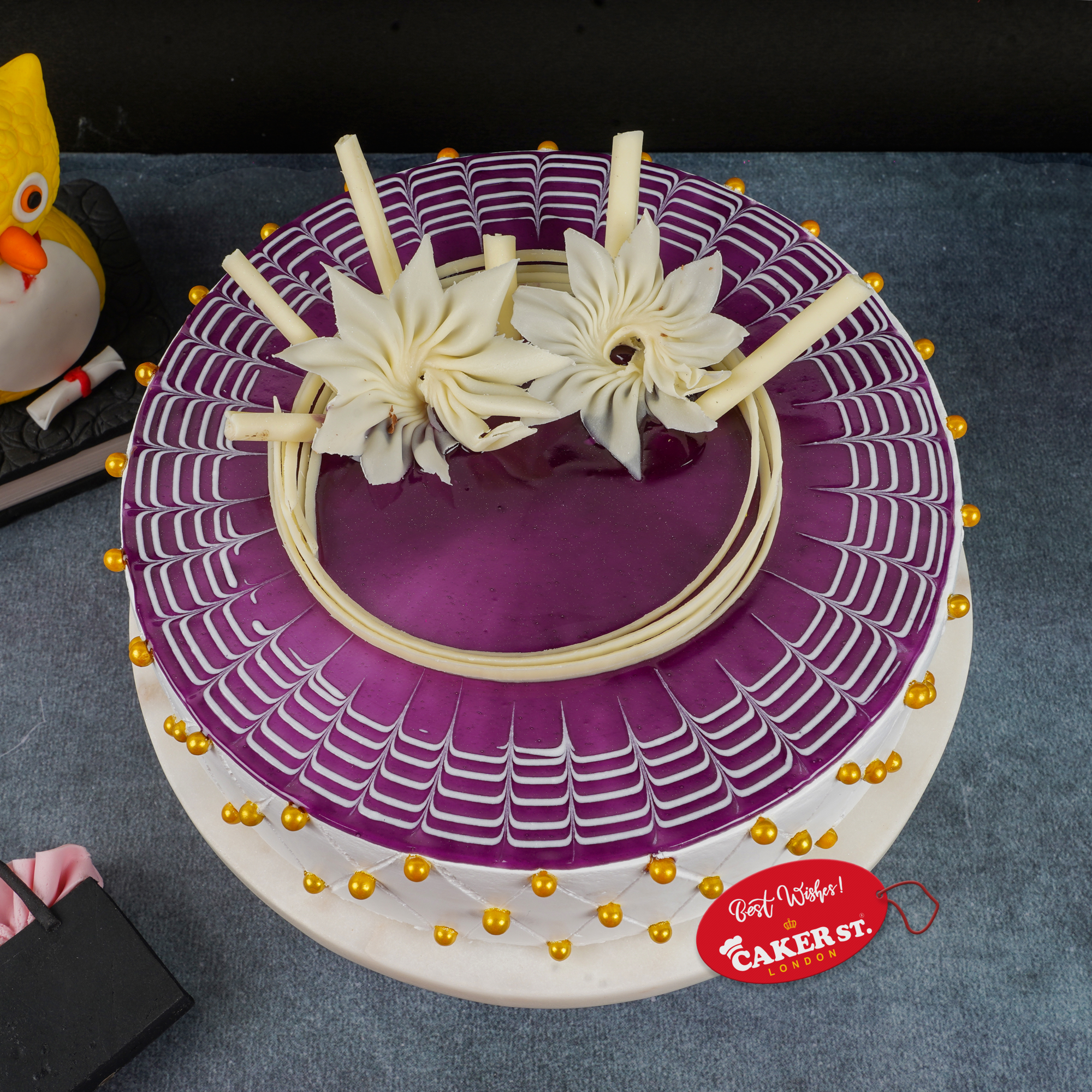 Frosted Blueberry Bliss Cake 