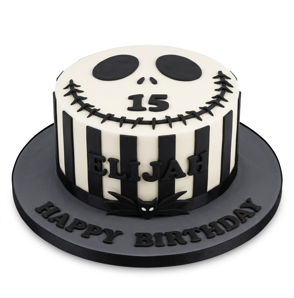 Jack Skellington Birthday Cake | Personalised Custom Age