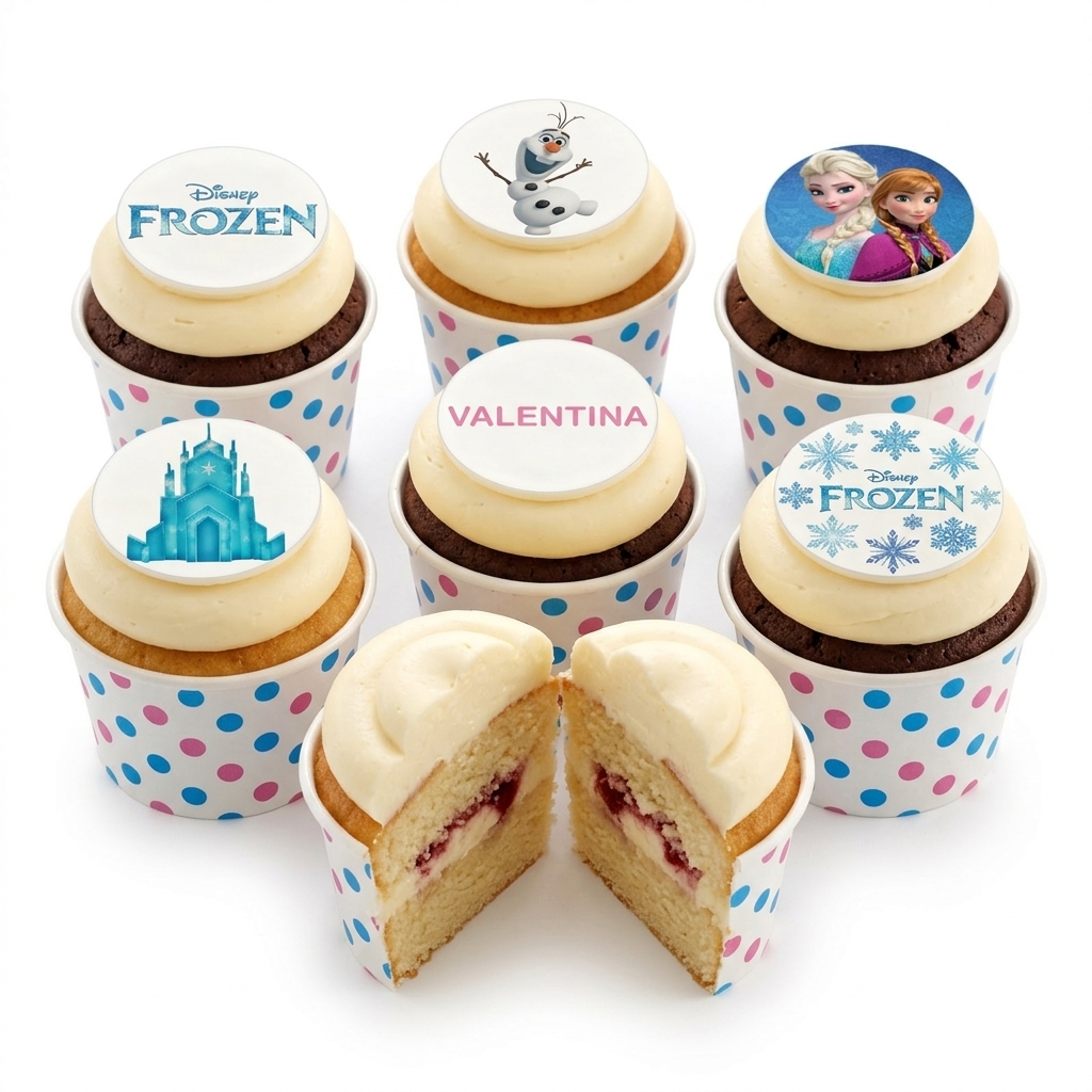 Disney Frozen Birthday Cupcakes