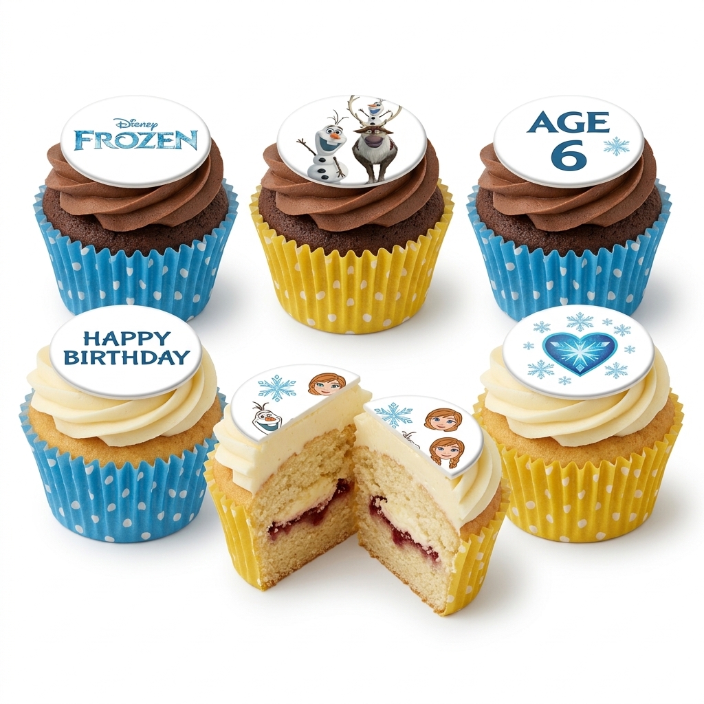 Disney Frozen Birthday Cupcakes