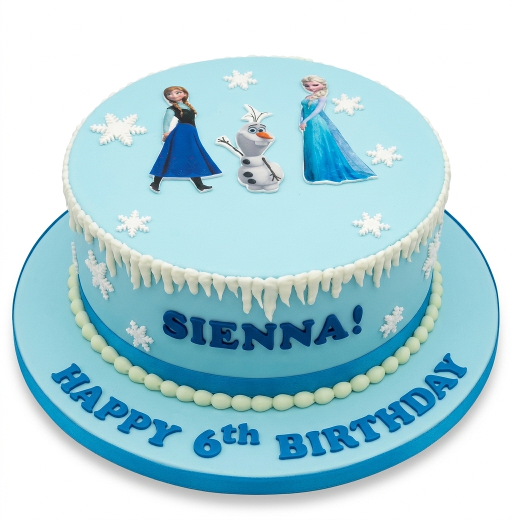 Frozen Theme Birthday Cake for Girls