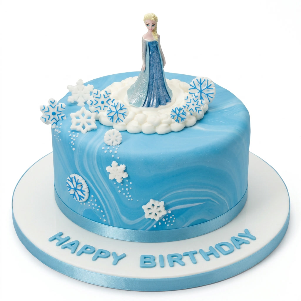 Frozen Elsa Theme Birthday Cake
