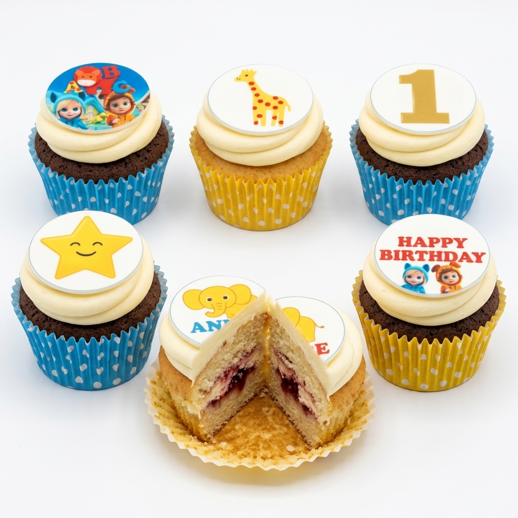 Baby TV Character Birthday Cupcakes