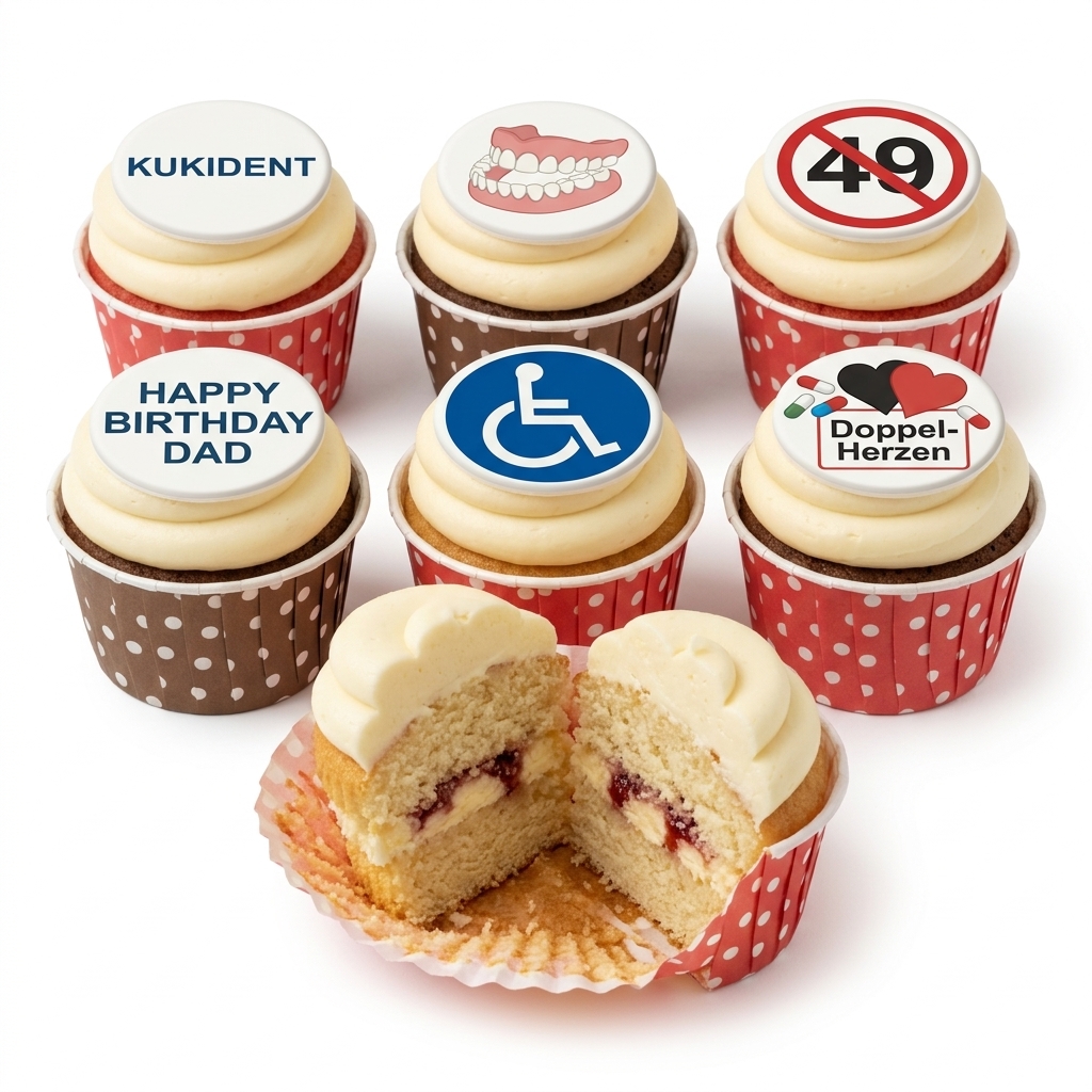Personalised Novelty Birthday Cupcakes for Him
