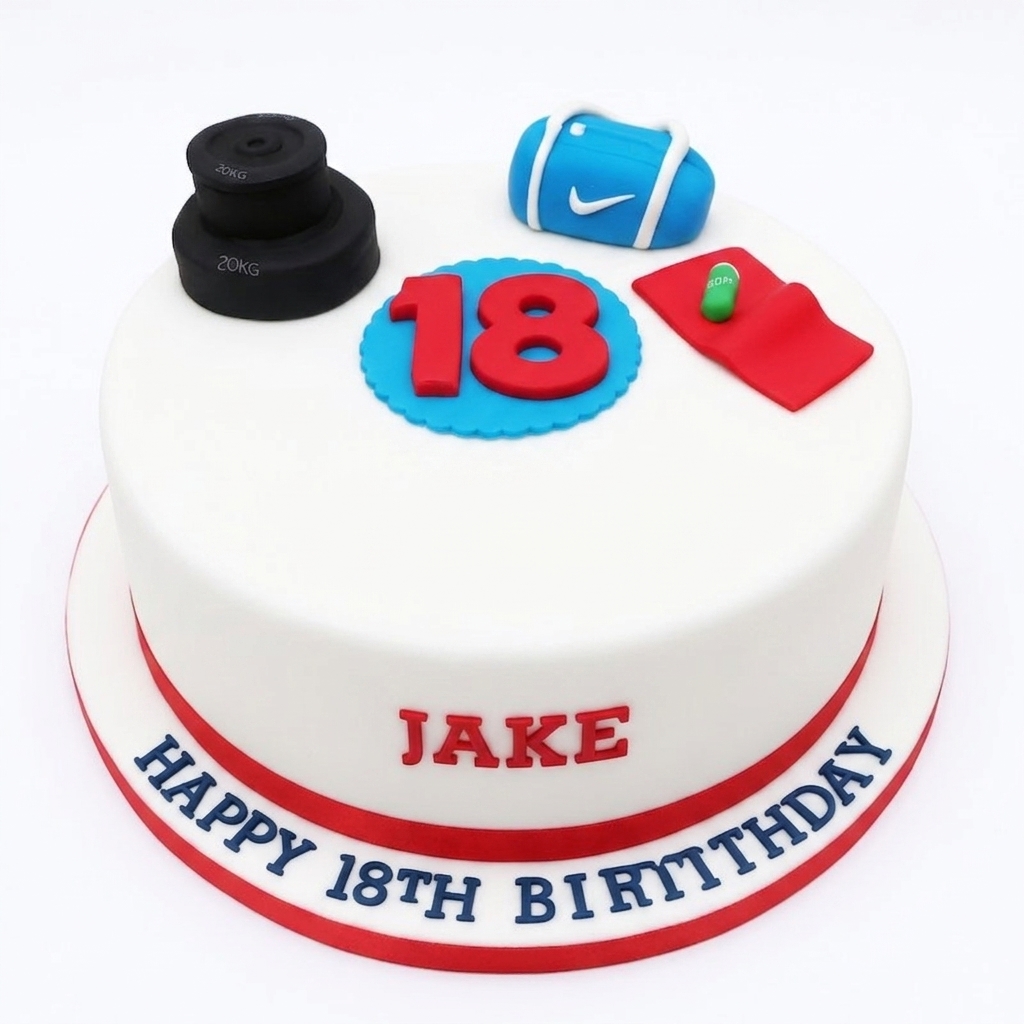 Gym Theme Birthday Cake for Him